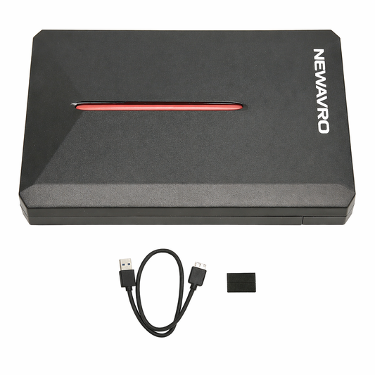 NEWAVRO External Hard Drive Enclosure 2.5 Inch USB 3.0 to SATA HDD/SSD Case, 5Gbps Hard Drive Caddy for PC & Laptop