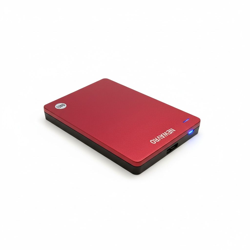 NEWAVRO USB 3.0 External Hard Drive Enclosure 2.5 Inch SATA HDD/SSD Case, Alloy Cooling, 5Gbps High-Speed Portable Hard Drive Caddy for PC Laptop